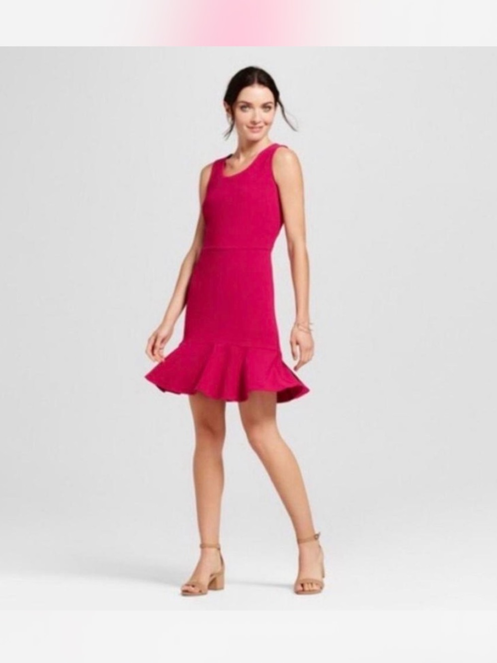 NWT Fuchsia Fit-and-Flare Dress -2